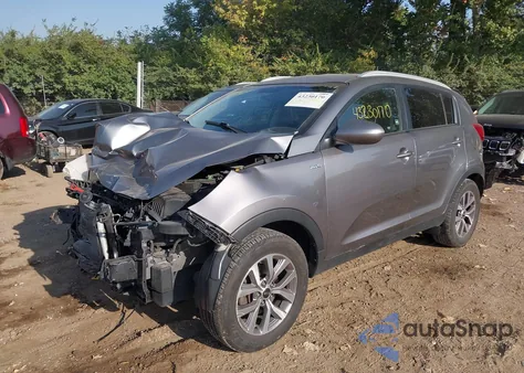 2016 Kia Sportage Lx из США, поврежденный, VIN KNDPBCAC6G7814979